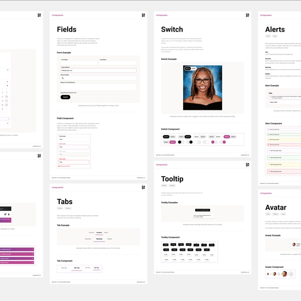 Example of custom design made in Figma