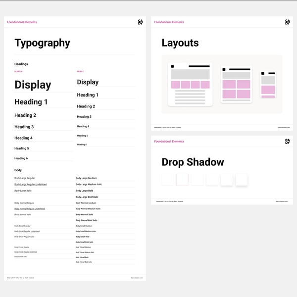 Example of custom design showin in Figma