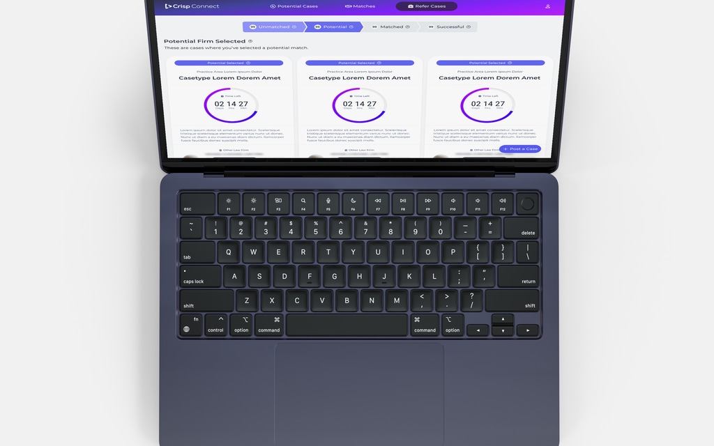 Crisp Connect Desktop from Top Down