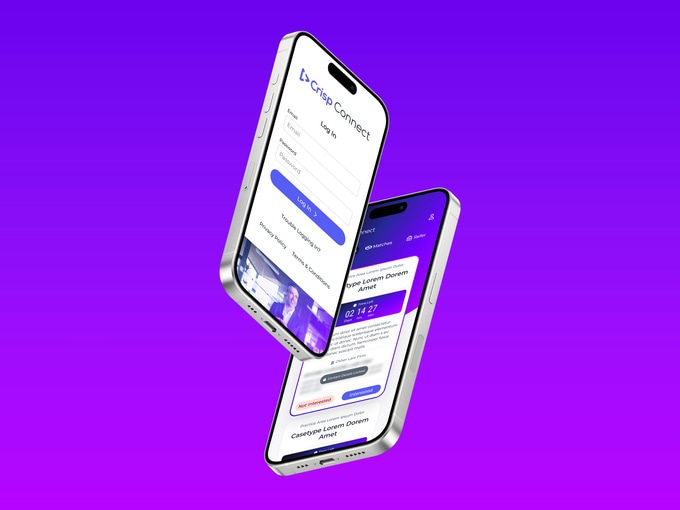 Custom app for Crisp designed and developed by Black Airplane
