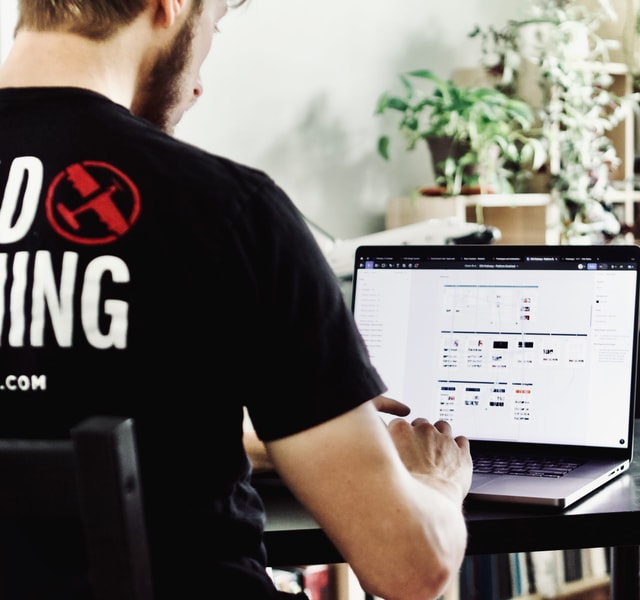 Designer working on digital product
